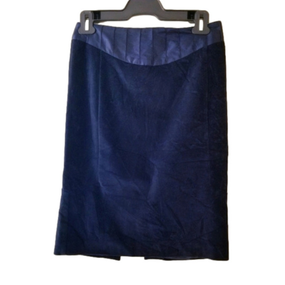 Club Monaco Navy Blue Mini Skirt Size 0 / Small Satin Lined - Picture 1 of 7